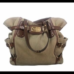 Michael Kors oversized canvas tote bag